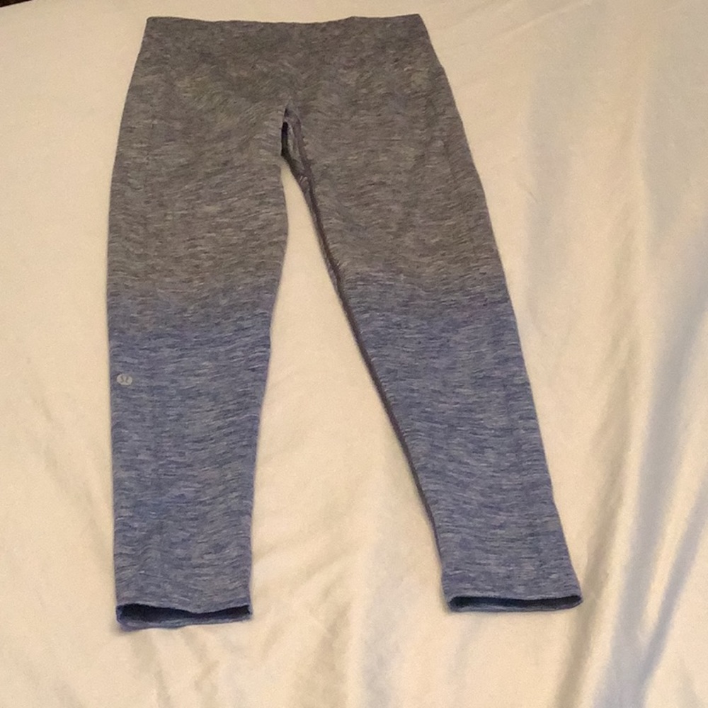 Lululemon 2 tone blue/grey bottoms.